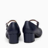 BELLA - Zapatos con pulsera y puntera cuadrada MARINO