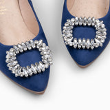 CRISTAL S - Zapatos de tacón con adorno de cristal AZUL