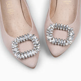 CRISTAL S - Zapatos de tacón con adorno de cristal NUDE
