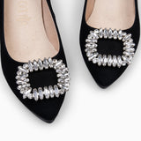 CRISTAL S - Zapatos de tacón con adorno de cristal NEGRO