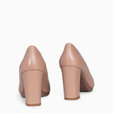 URBAN SALON – Zapatos de tacón alto de napa NUDE