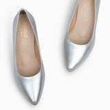 SPLASH S – Zapatos de tacón metalizados PLATA