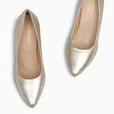 SPLASH - Zapatos de tacón con piel metalizada PLATINO