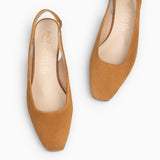 LADY – Zapatos de Tacón Destalonados CAMEL