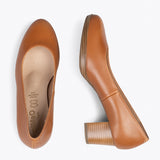AZAFATA S - Zapatos cómodos con plataforma MARRÓN