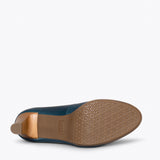 AZAFATA - Zapatos con tacón y plataforma MARINO